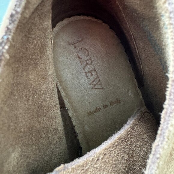 J Crew MacAlister Desert Chukka Boots Brown Suede Leather Crepe Sole sz 7 Italy - Picture 5 of 7